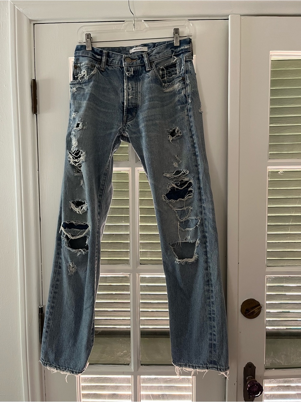 Moussy Howa distressed denim